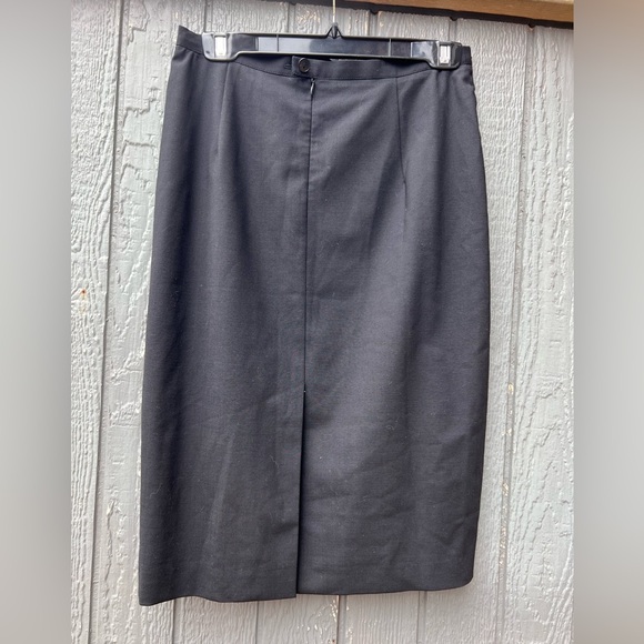 Vintage Giorgio Armani wool pencil skirt 10 - Picture 2 of 3
